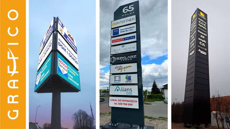 pylony dla najemców